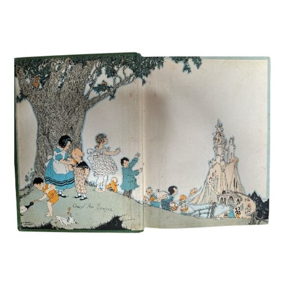 Up One Pair Of Stairs MY BOOK HOUSE Volume #3 1953 Olive Beaupre Miller HC Green - Picture 3 of 8